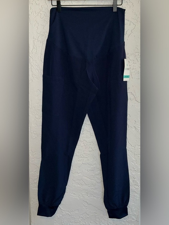 Med Couture Pants - Med Couture Maternity Navy Blue Jogger Scrub Bottoms